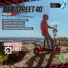 e-Scooter Flux street 40 mit Sitz Straßenzulaßung (copy)